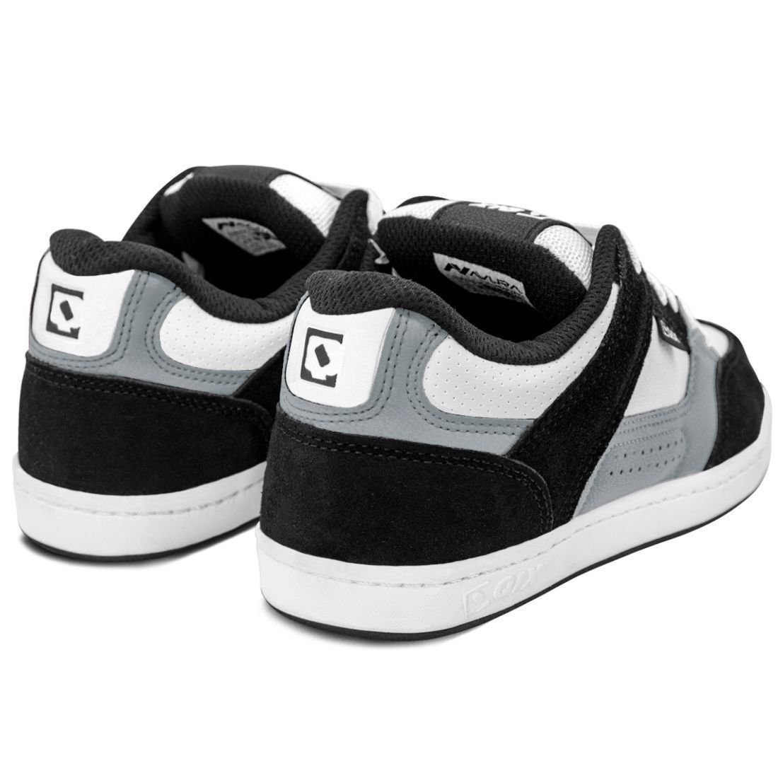 Tênis Qix Skate Retrô AM Preto Cinza Branco Preto 3