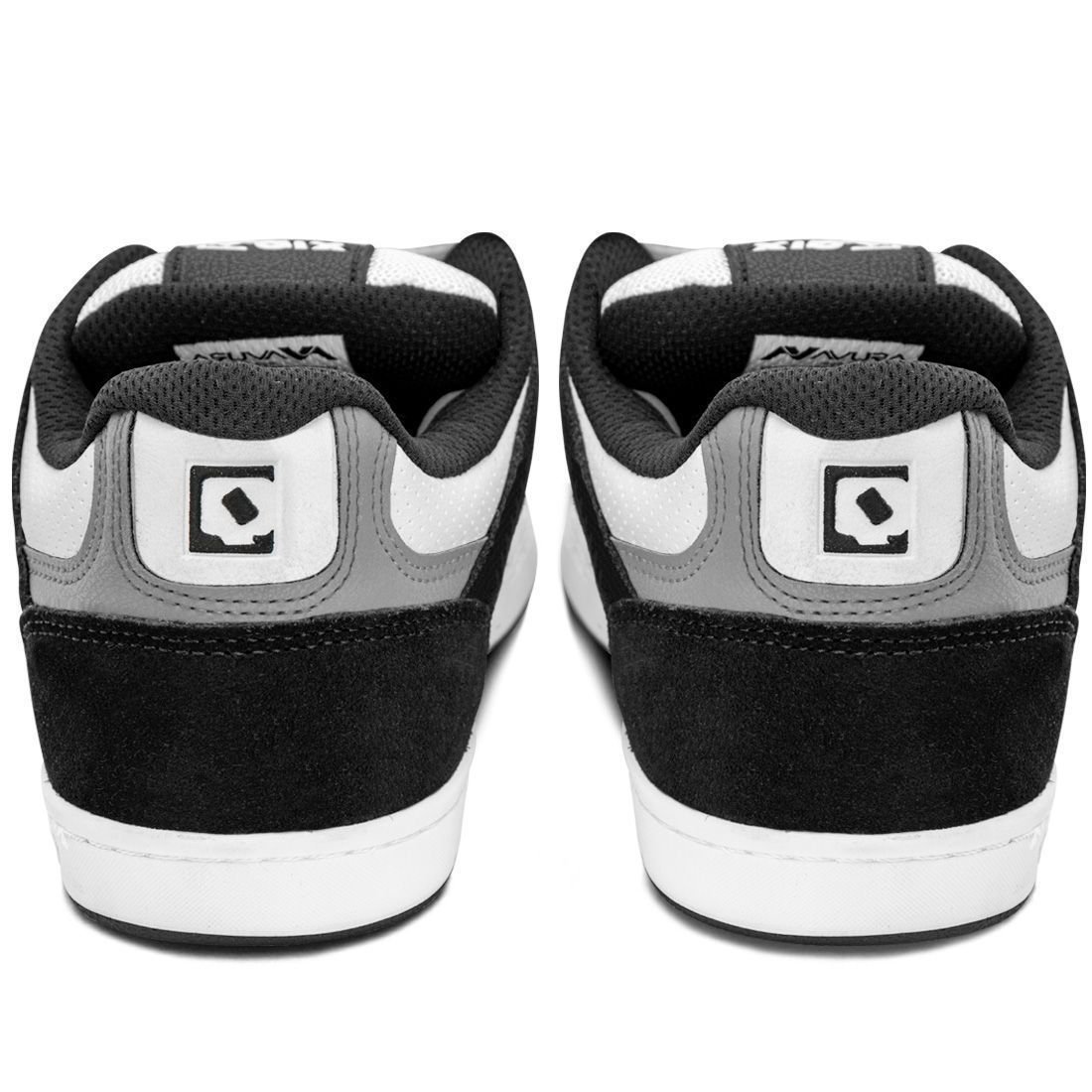 Tênis Qix Skate Retrô AM Preto Cinza Branco Preto 5