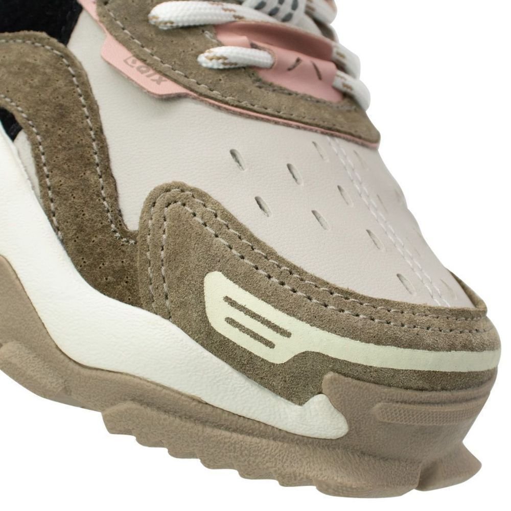 Tênis Qix Trek Bege Rose Marrom 7