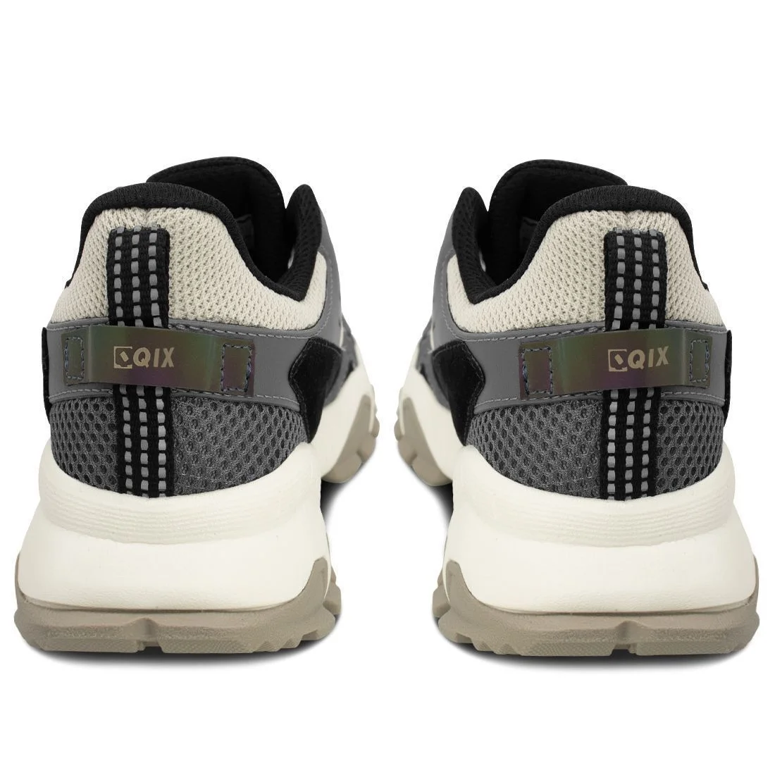 Tênis Qix Trek Unissex Sintético | Bege Grafite Bege 5