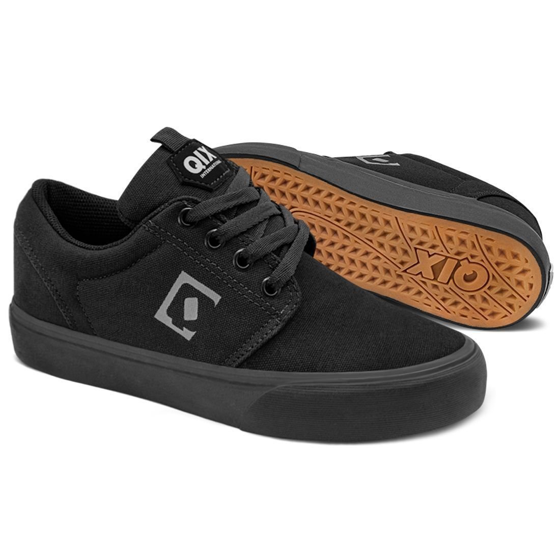 Tênis Qix Combat 3 Lona Vulcanizado Preto Preto Preto 2