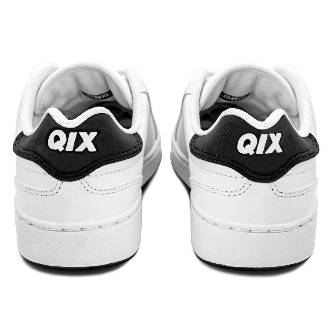 Tênis Qix Combat Retrô Branco Preto Branco 5
