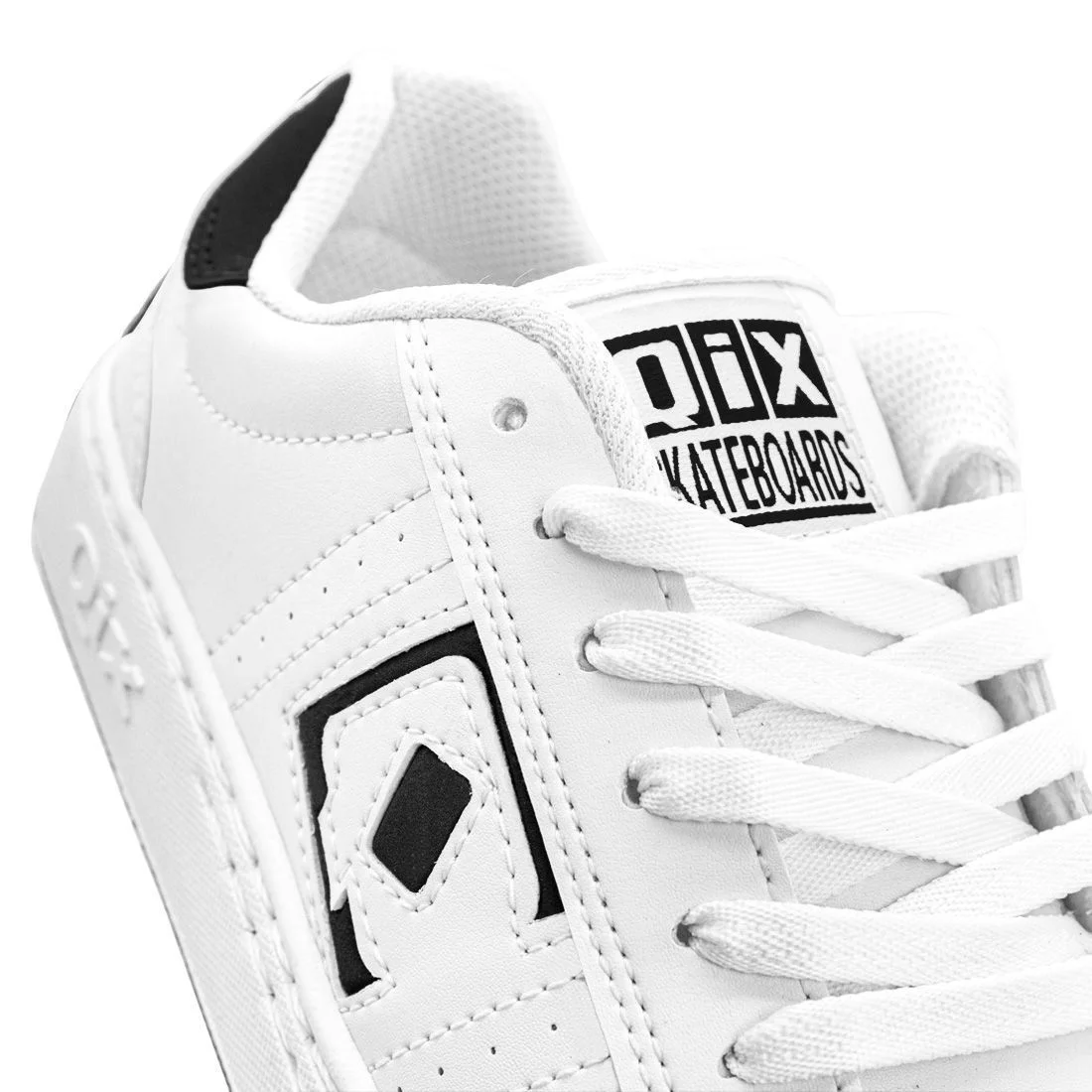 Tênis Qix Combat Retrô Branco Preto Branco 7