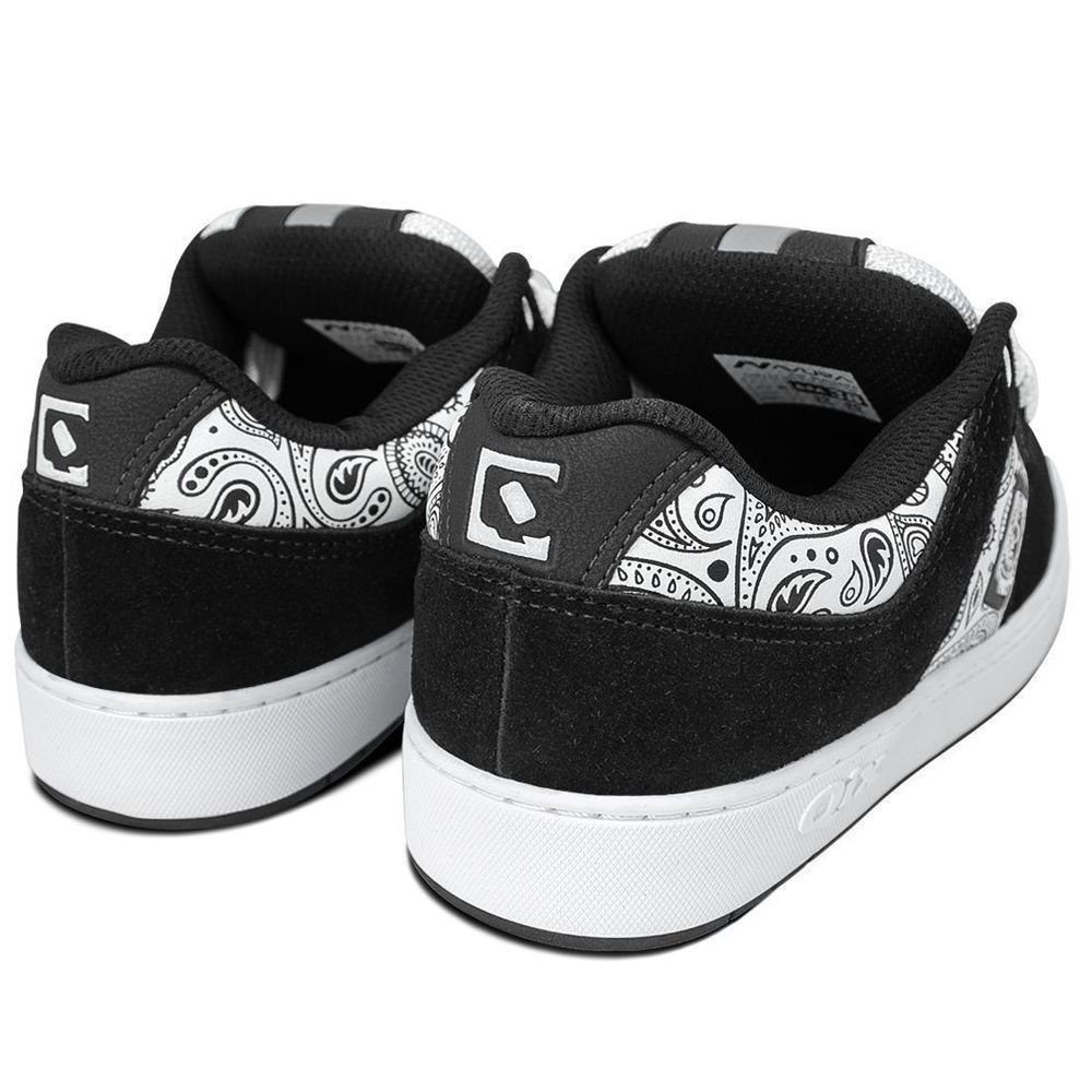 Tênis Qix 90s OG Unissex Camurça | Branco Preto Branco 5