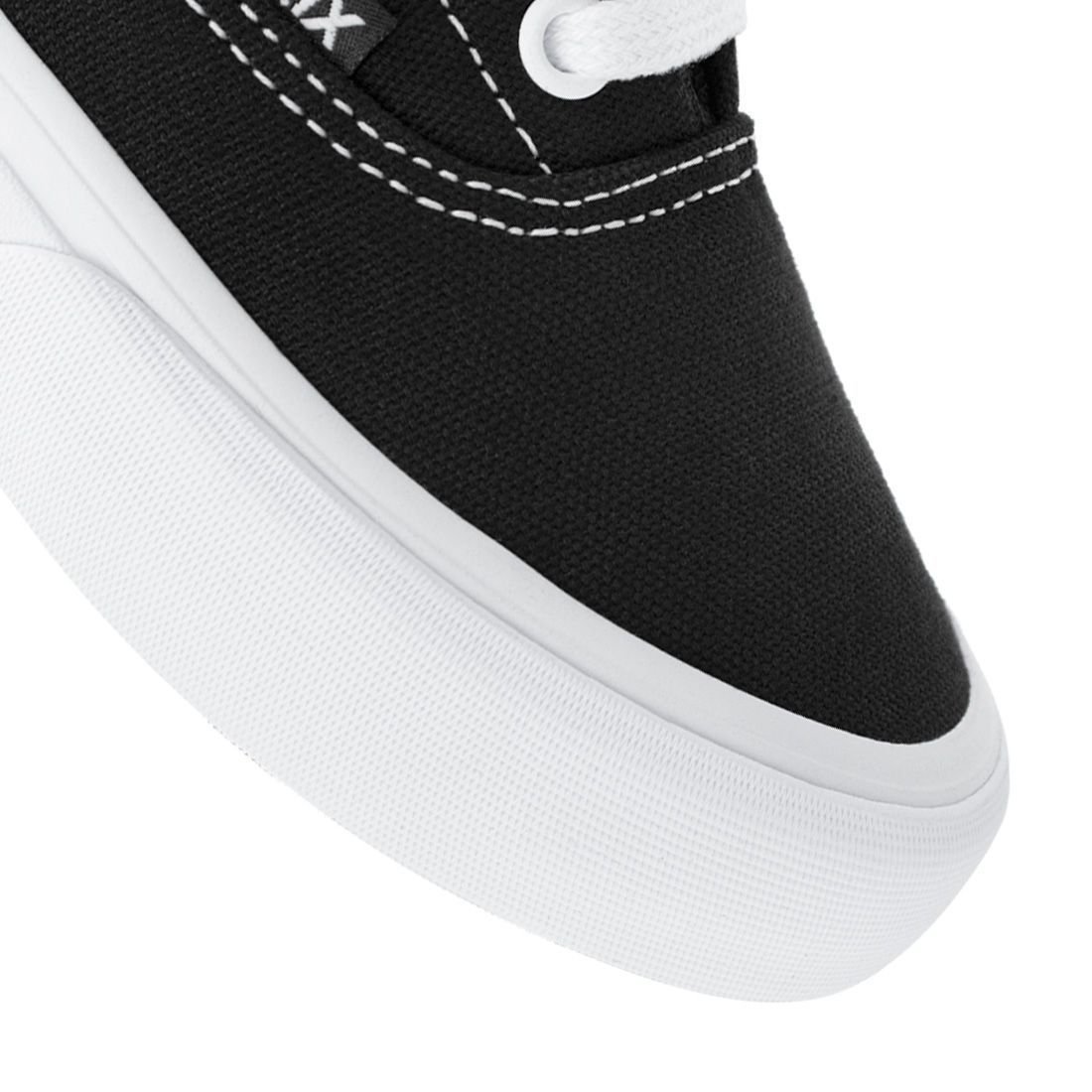 Tênis Qix Infantil Sunset Vulcanizado Unissex | Preto Branco Preto 7