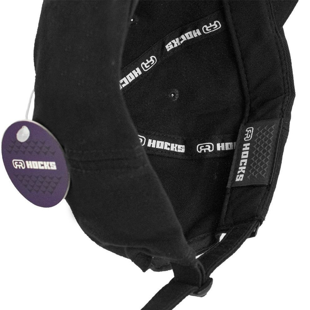 Boné Hocks Lettering Preto Preto 3