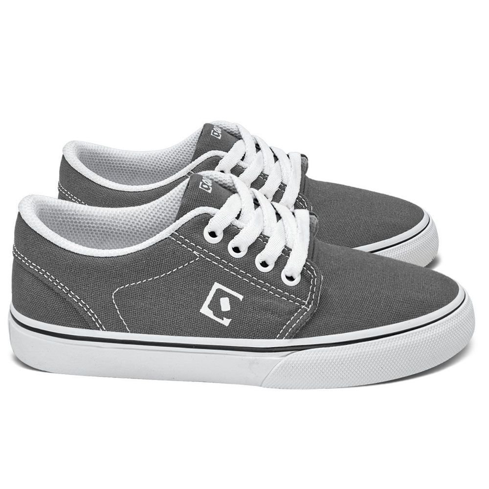 Tênis Qix Combat 3 Infantil | Cinza Branco Cinza 3