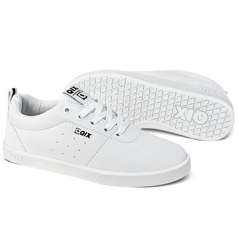 Tênis Qix Fly Unissex | Branco Ekogoma Branco 2