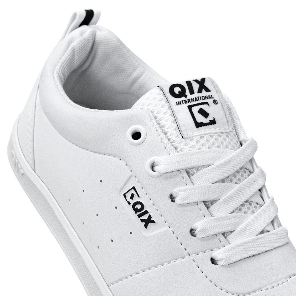 Tênis Qix Fly Unissex | Branco Ekogoma Branco 4