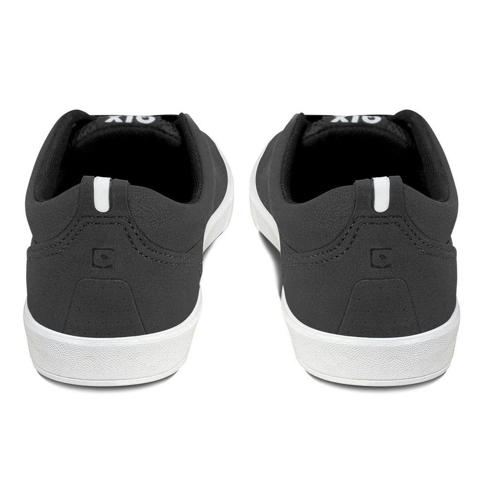 Tênis Qix Fly Unissex | Preto Branco Ekogoma Preto 5