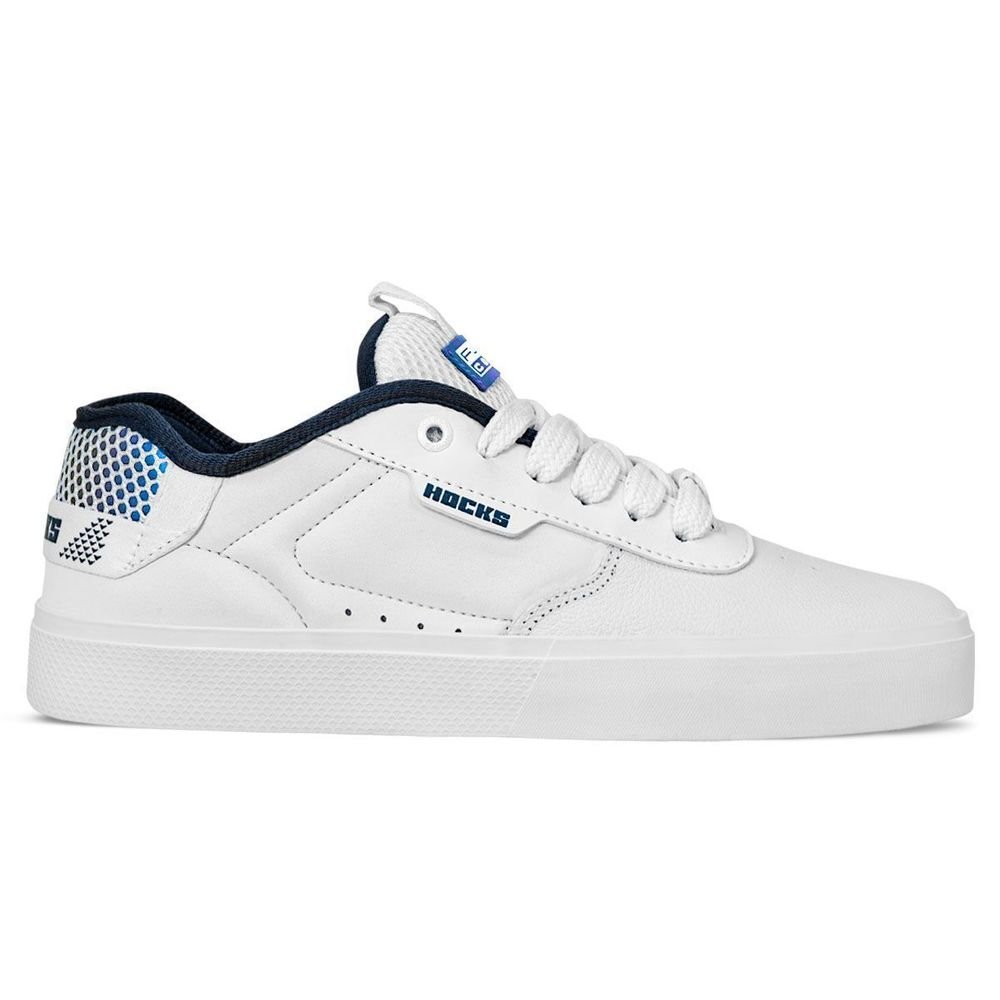 Tênis Hocks Flat Core Plus Safira Unissex | Branco