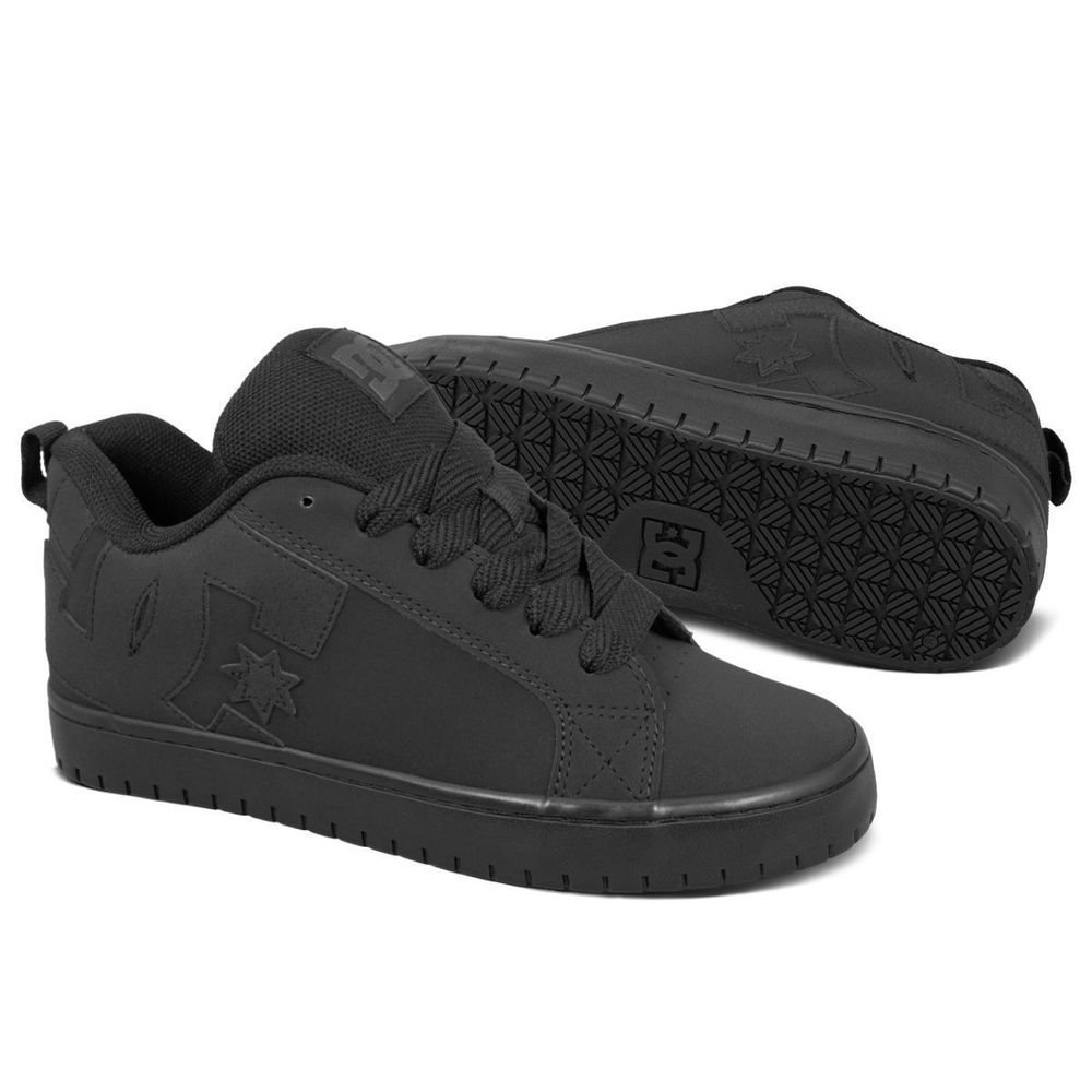 Tênis DC Shoes New Court Graffik SD Unissex | Preto Preto 2