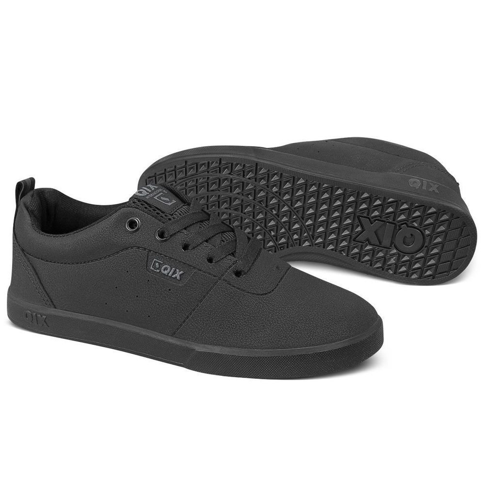 Tênis Qix Fly Unissex | Preto Ekogoma Preto 2