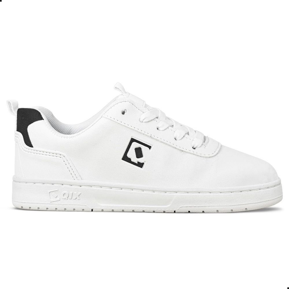 Tênis Qix Bird 3 Unissex | Branco Preto Branco Ekogoma