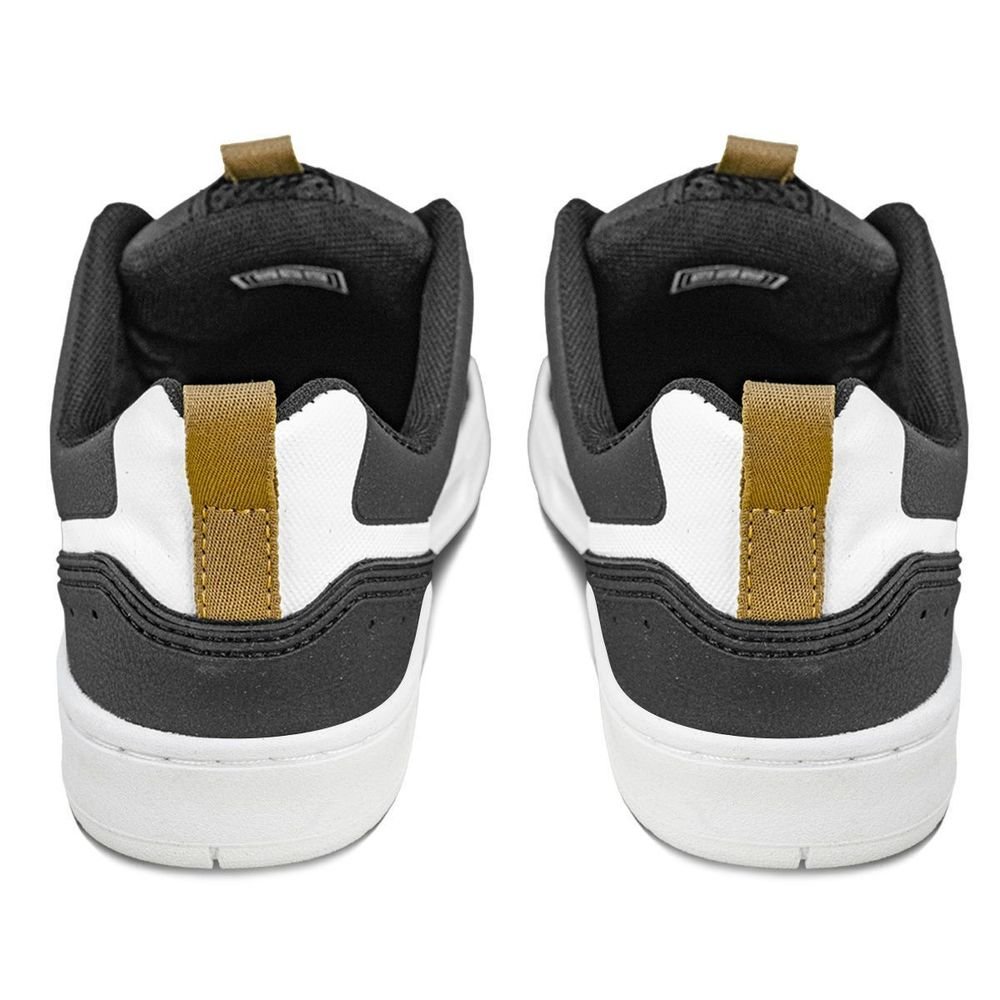 Tênis Qix Smash Unissex | Preto Branco Ekogoma Preto 5