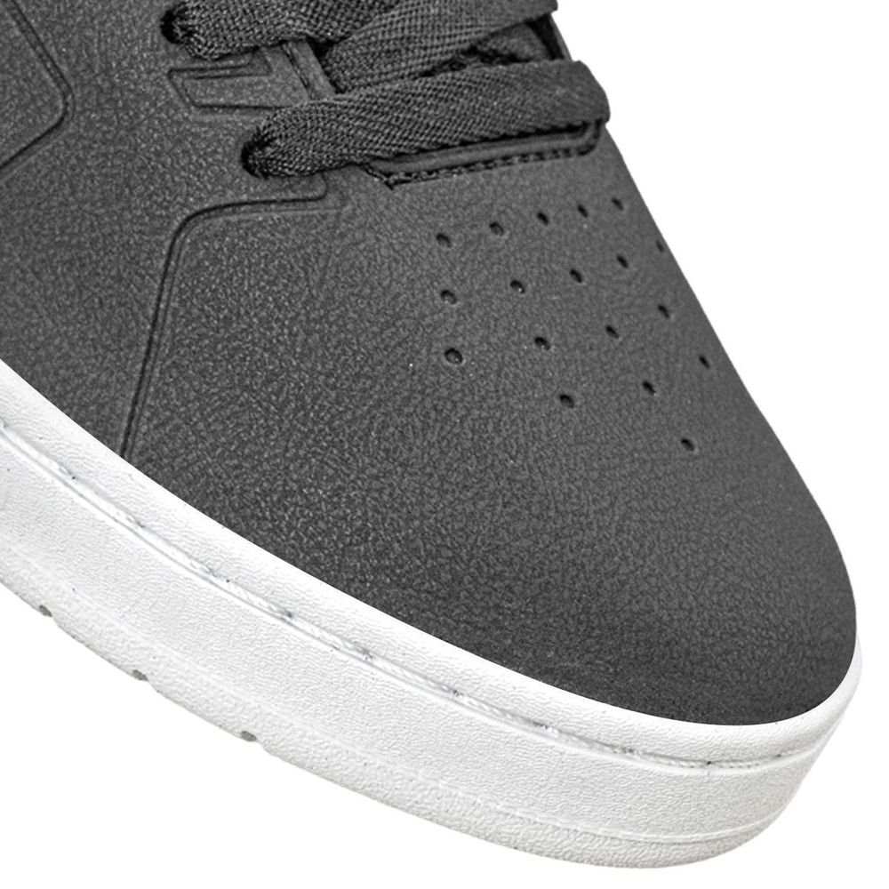 Tênis Qix Smash Unissex | Preto Branco Ekogoma Preto 7