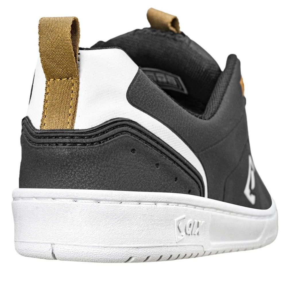 Tênis Qix Smash Unissex | Preto Branco Ekogoma Preto 8