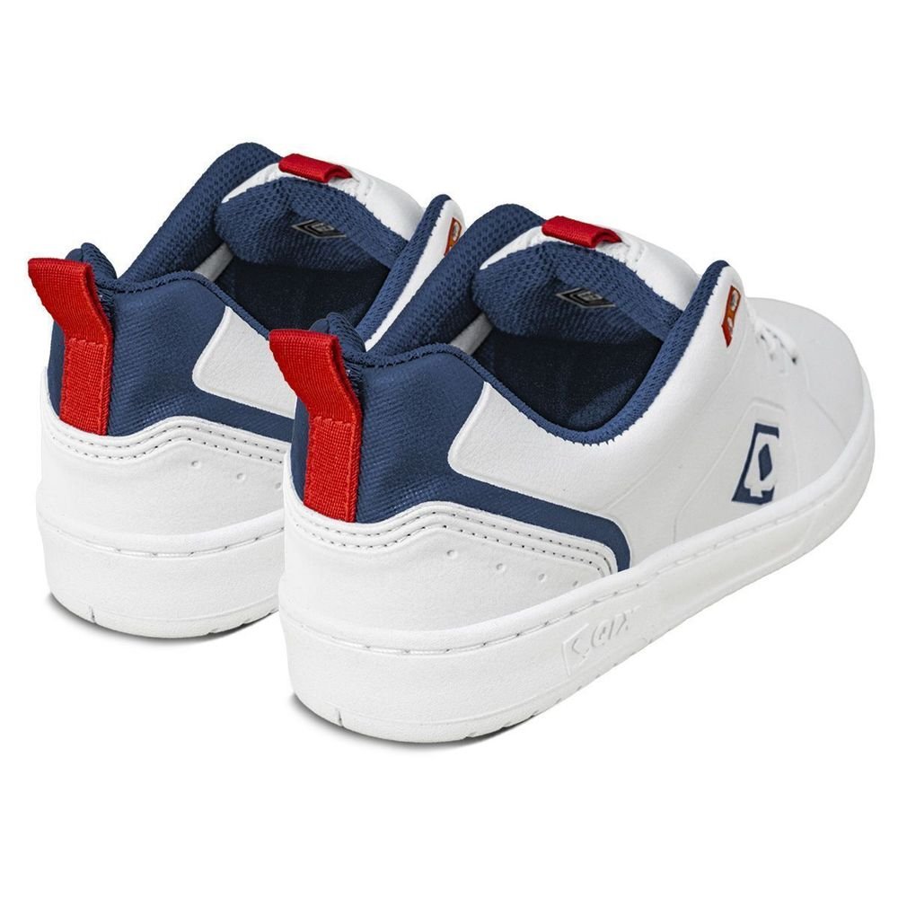 Tênis Qix Smash Unissex | Branco Marinho Ekogoma Branco 4