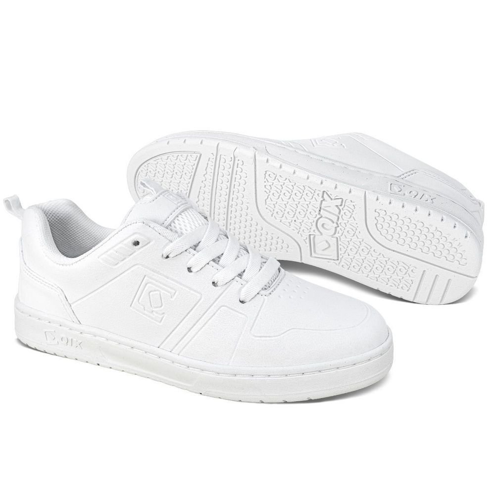 Tênis Qix Clash Unissex | Branco Branco Ekogoma Branco 2