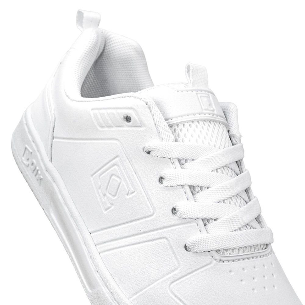 Tênis Qix Clash Unissex | Branco Branco Ekogoma Branco 6