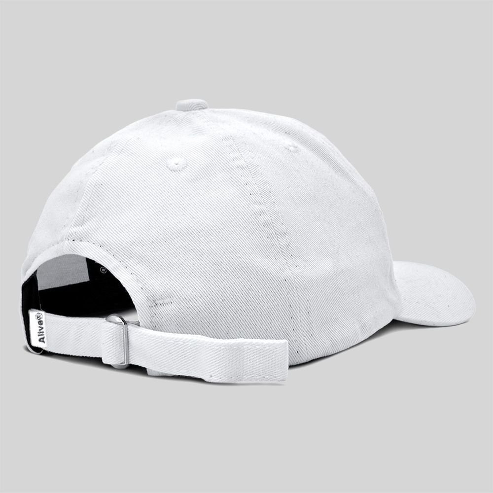 Boné Alive Dad Hat Rubric Branco Branco 2