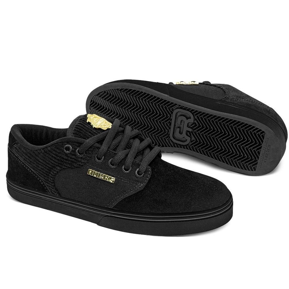Tênis Hocks Montreal New Black Gold Unissex | Preto Preto 2