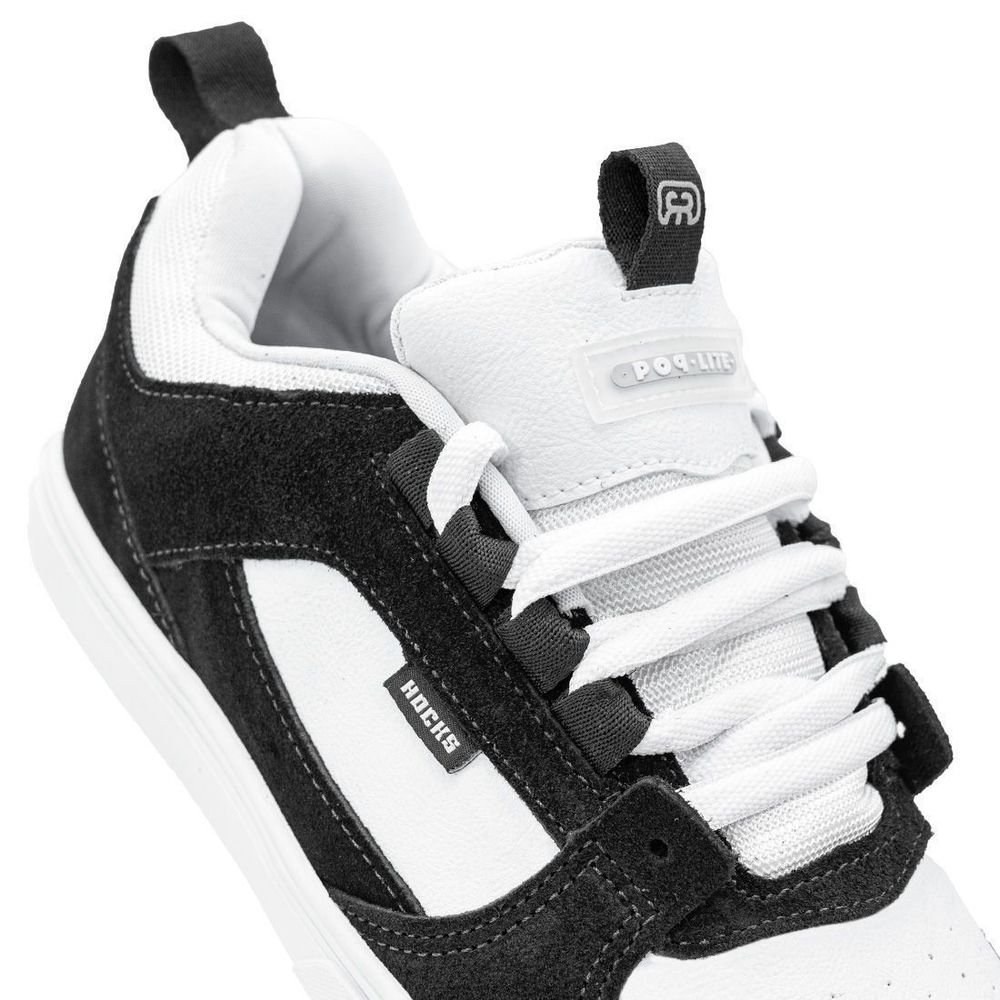Tênis Hocks Pop Lite Petitpoa Unissex | Preto Branco Preto/Branco 6