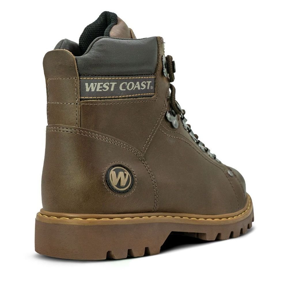 Bota West Coast 08 Worker Classic Anilina Coffe Brown Unissex | Marrom Marrom 2