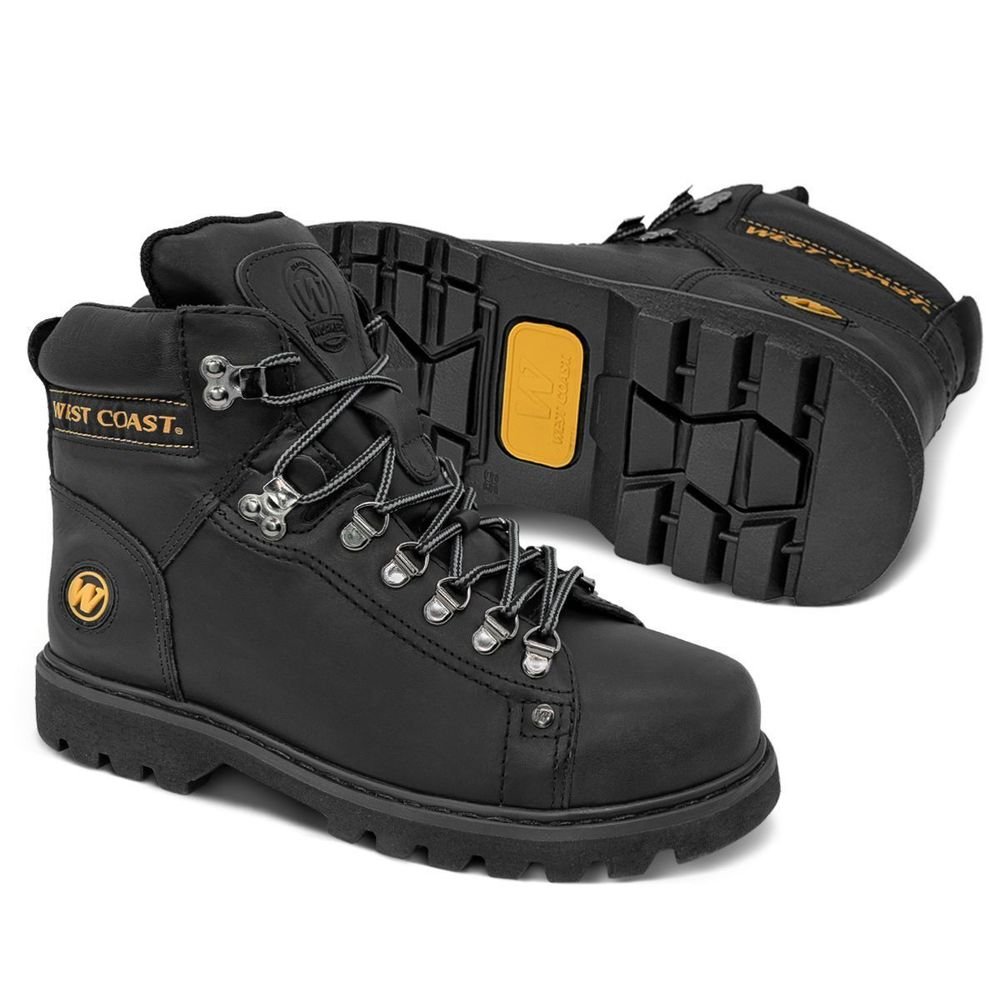 Bota West Coast 08 Worker Classic Black Unissex | Preto Preto 2