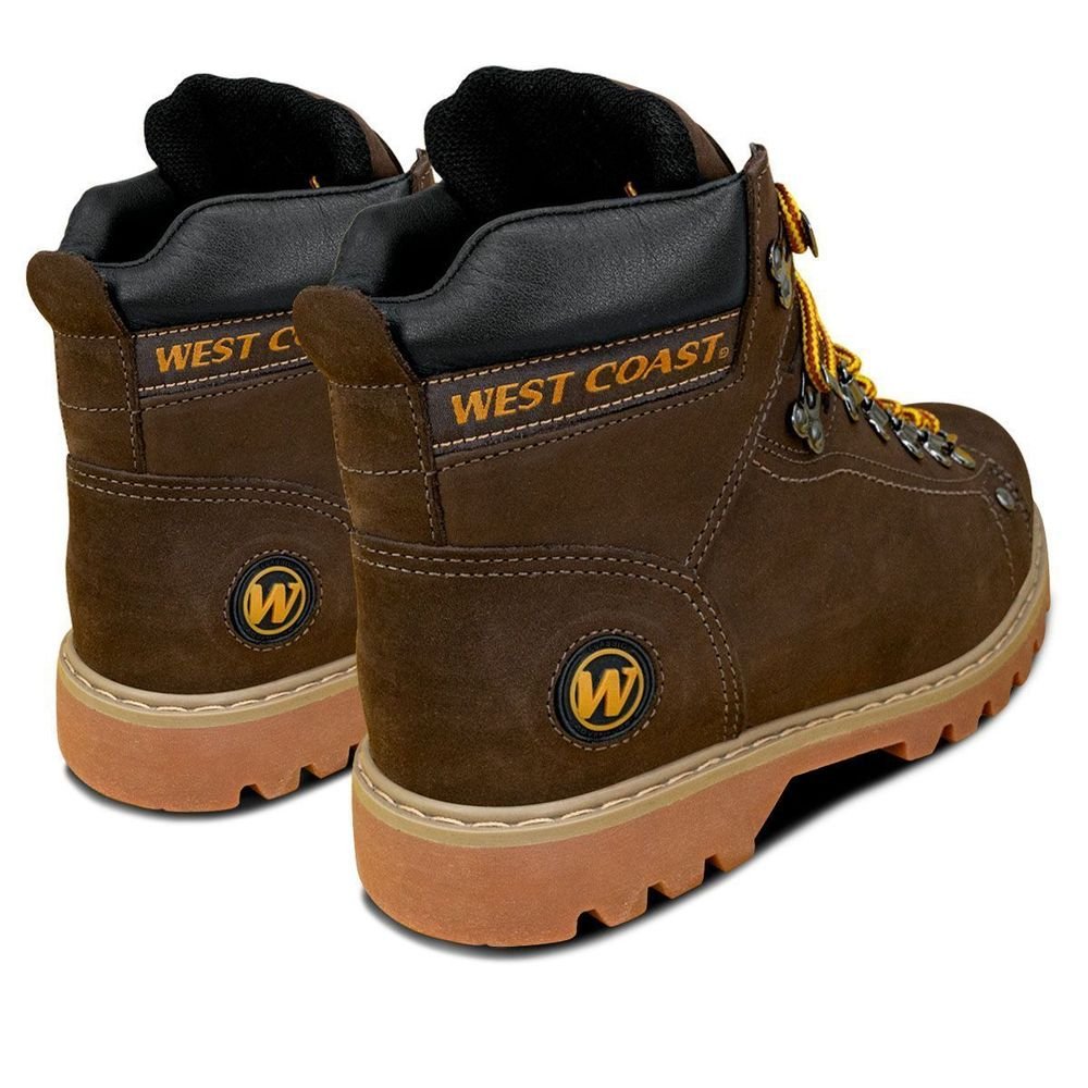 Bota West Coast 08 Worker Classic Brown Coffe Gum | Marrom Marrom 3
