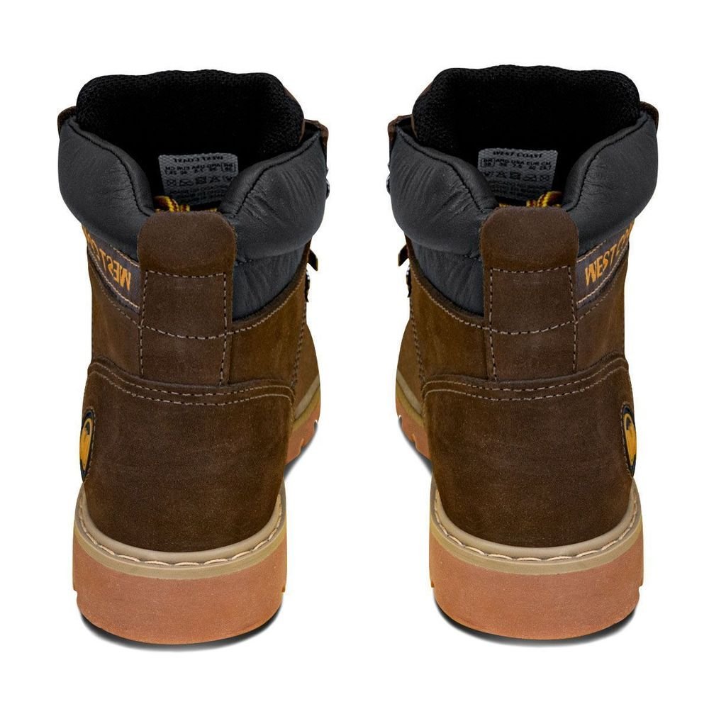 Bota West Coast 08 Worker Classic Brown Coffe Gum | Marrom Marrom 4