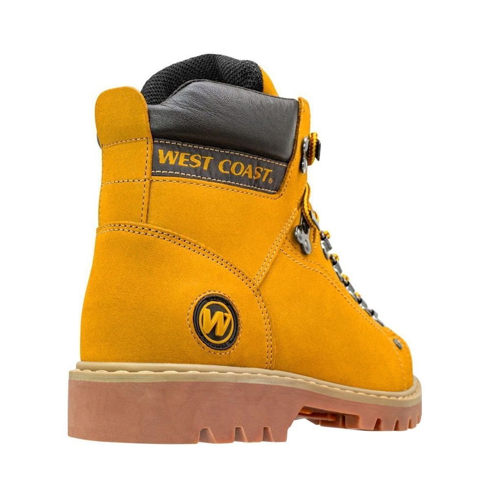 Bota West Coast 08 Worker Classic Caramel Coffee Gum Unissex | Marrom Amarelo 7