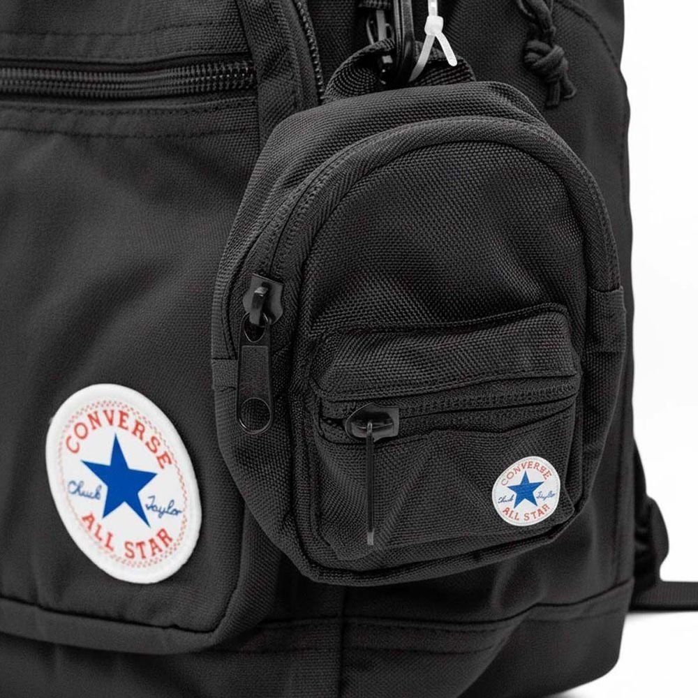 Mochila Converse Go 2 Black Unissex | Preto Preto 3