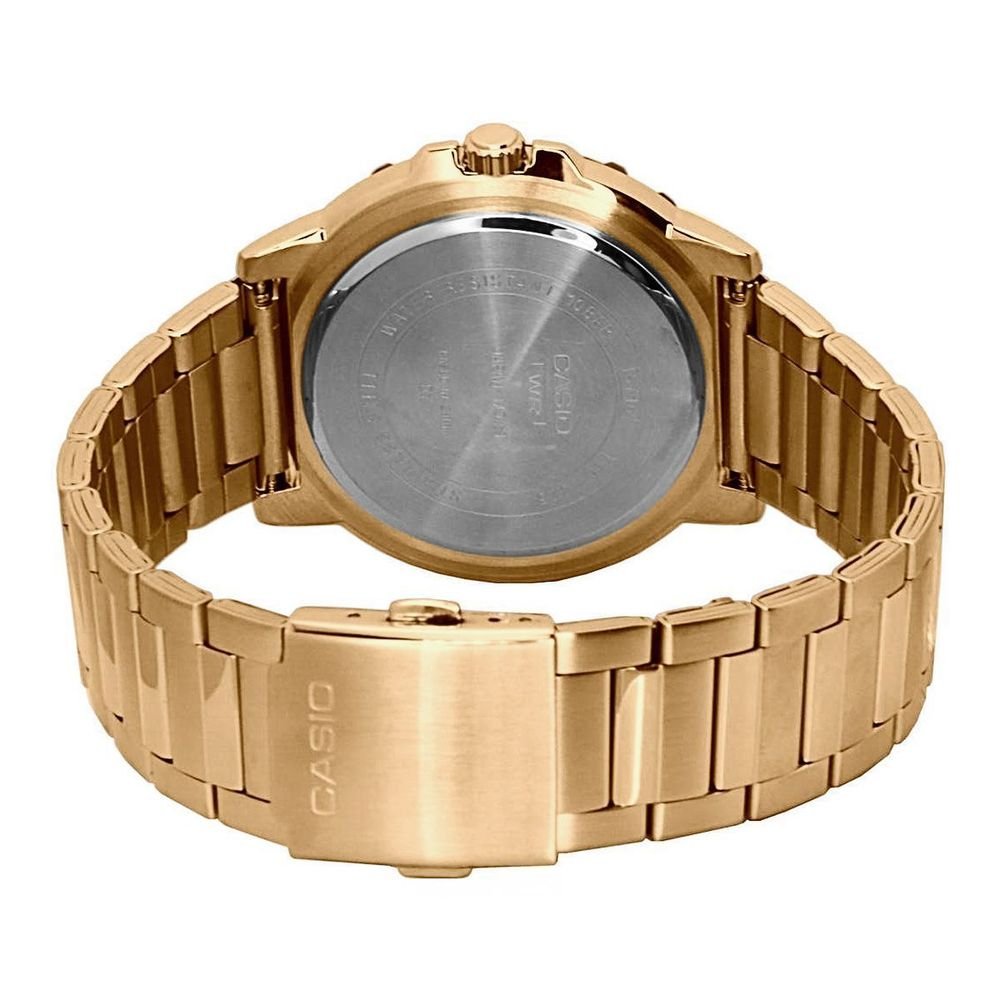 Relógio Casio Analógico Aço MTC-100G-1BVDF-SC | Dourado Dourado 4