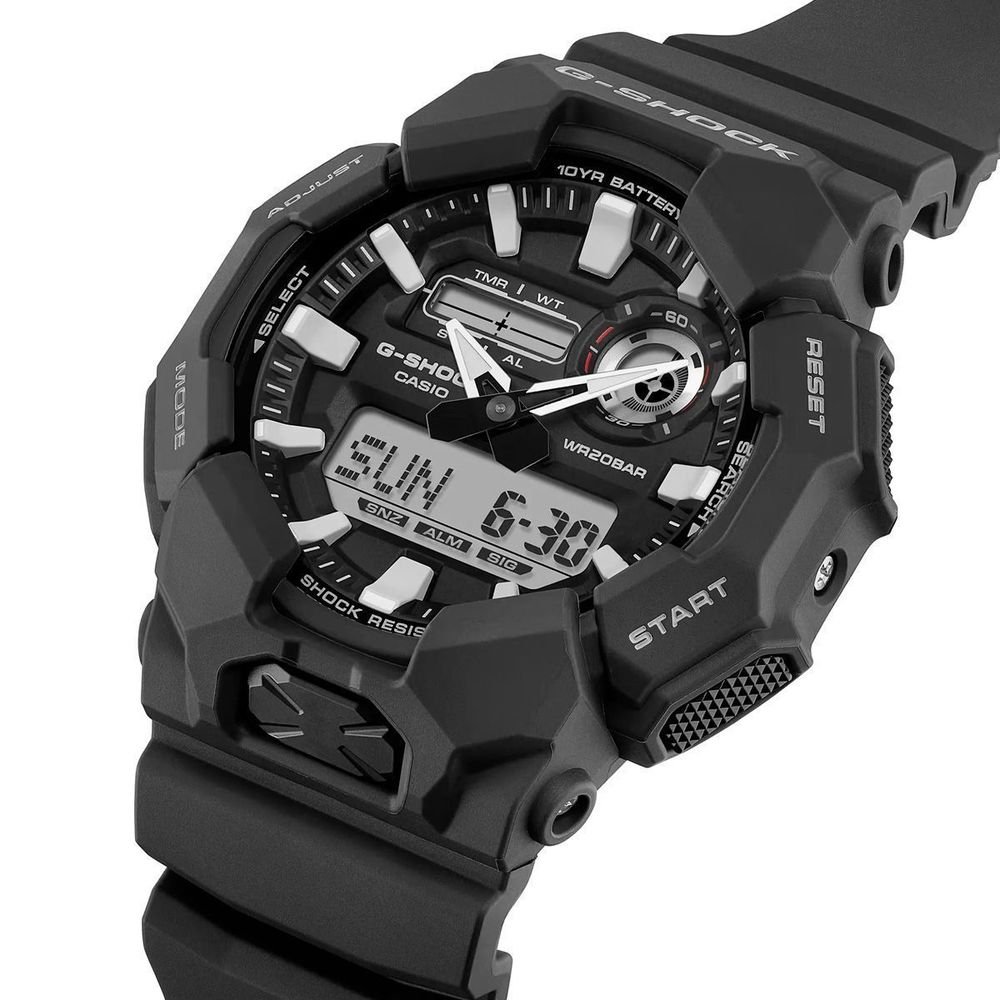 Relógio Casio Analógico Digital G-Shock GA-010-1ADR | Preto Preto 3