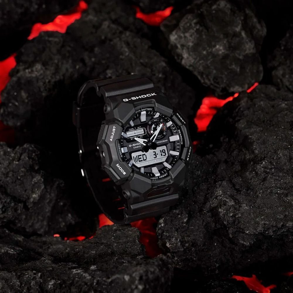 Relógio Casio Analógico Digital G-Shock GA-010-1ADR | Preto Preto 9