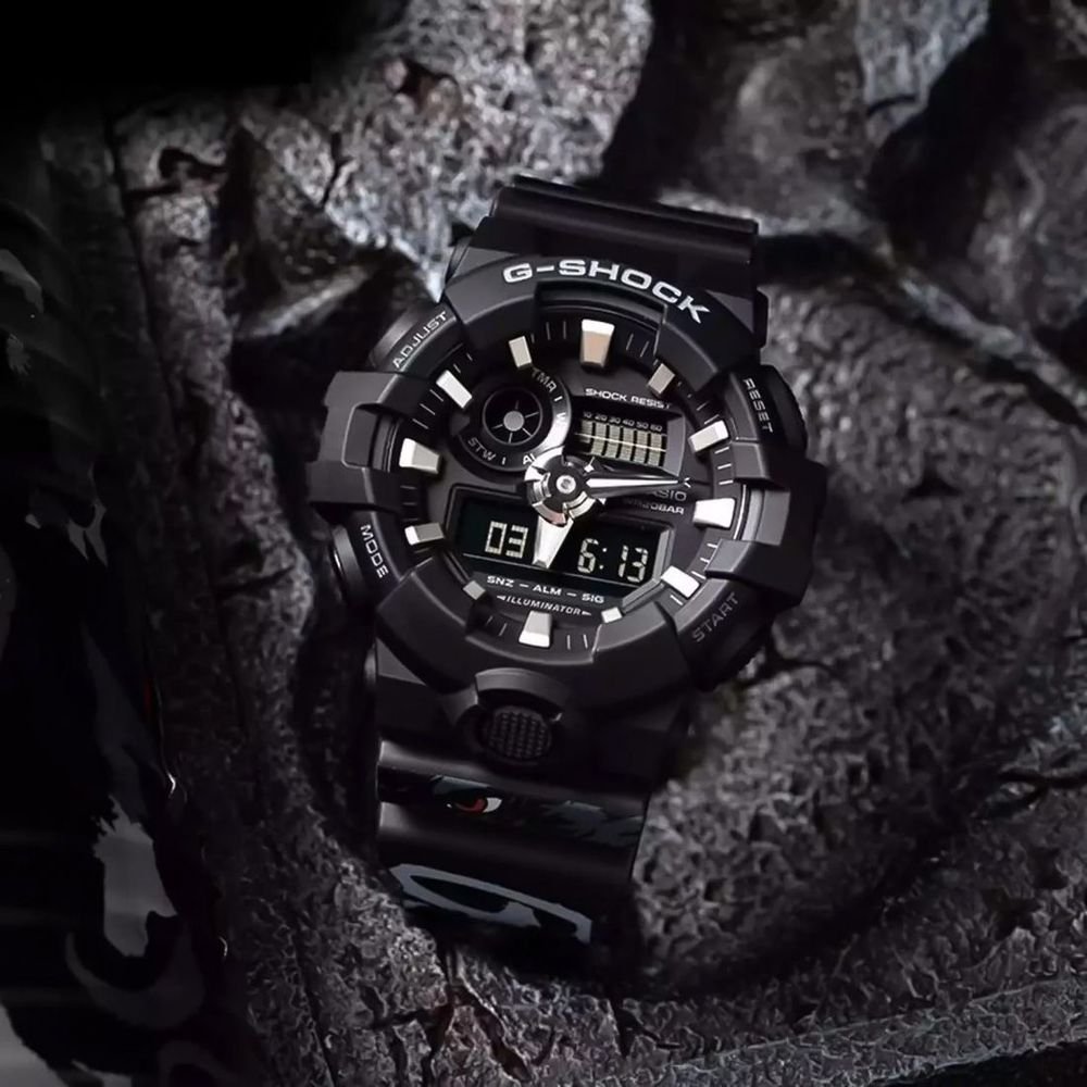 Relógio Casio G-Shock Digital GA-700-1BDR Preto 5