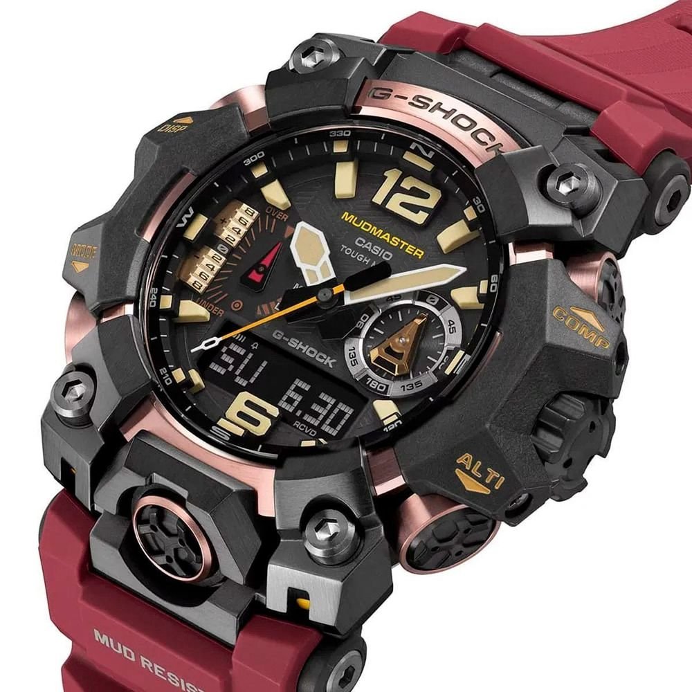 Relógio Casio G-Shock MUDMASTER GWG-B1000-1A4DR | Vermelho Preto/Vermelho 3