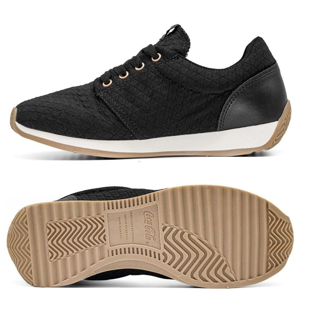 Tênis Coca Cola Eclipse New Sense Unissex | Preto Preto 2