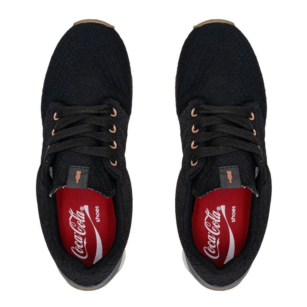 Tênis Coca Cola Eclipse New Sense Unissex | Preto Preto 4