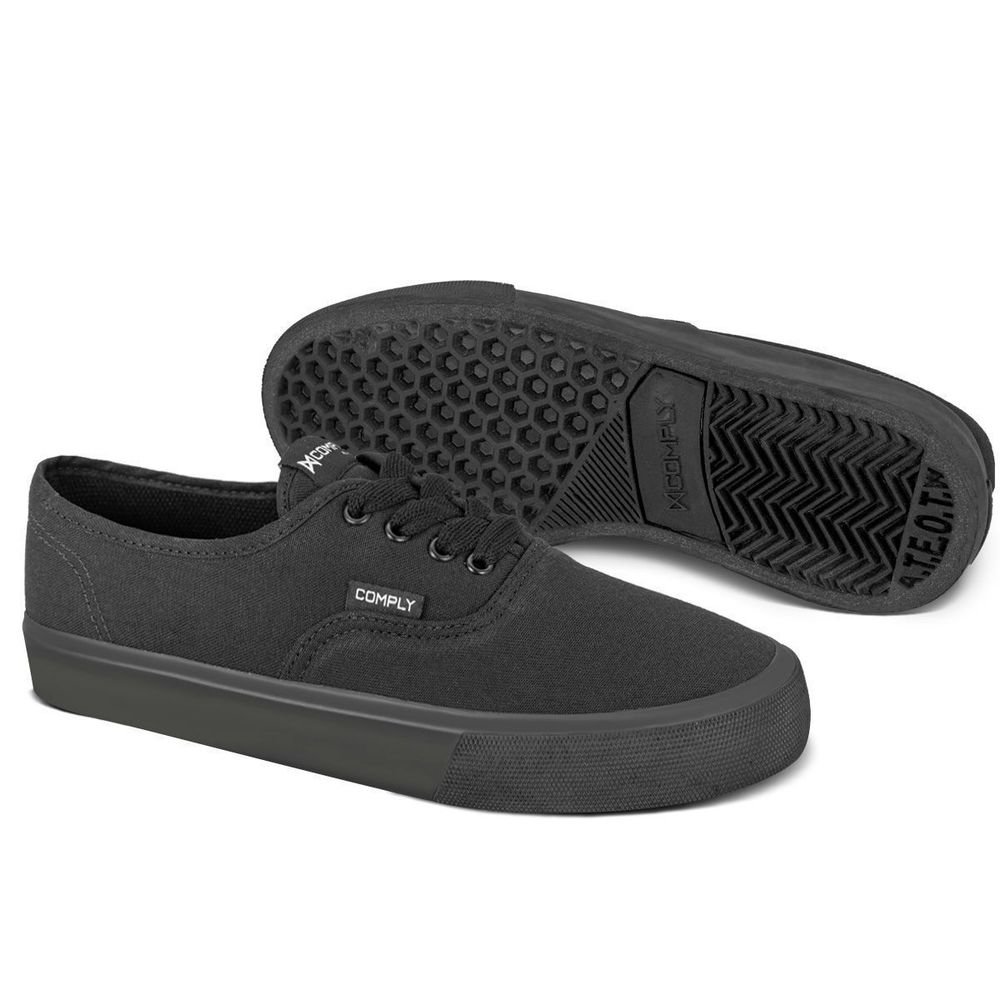 Tênis Comply Race LT Unissex | All Black Preto 2