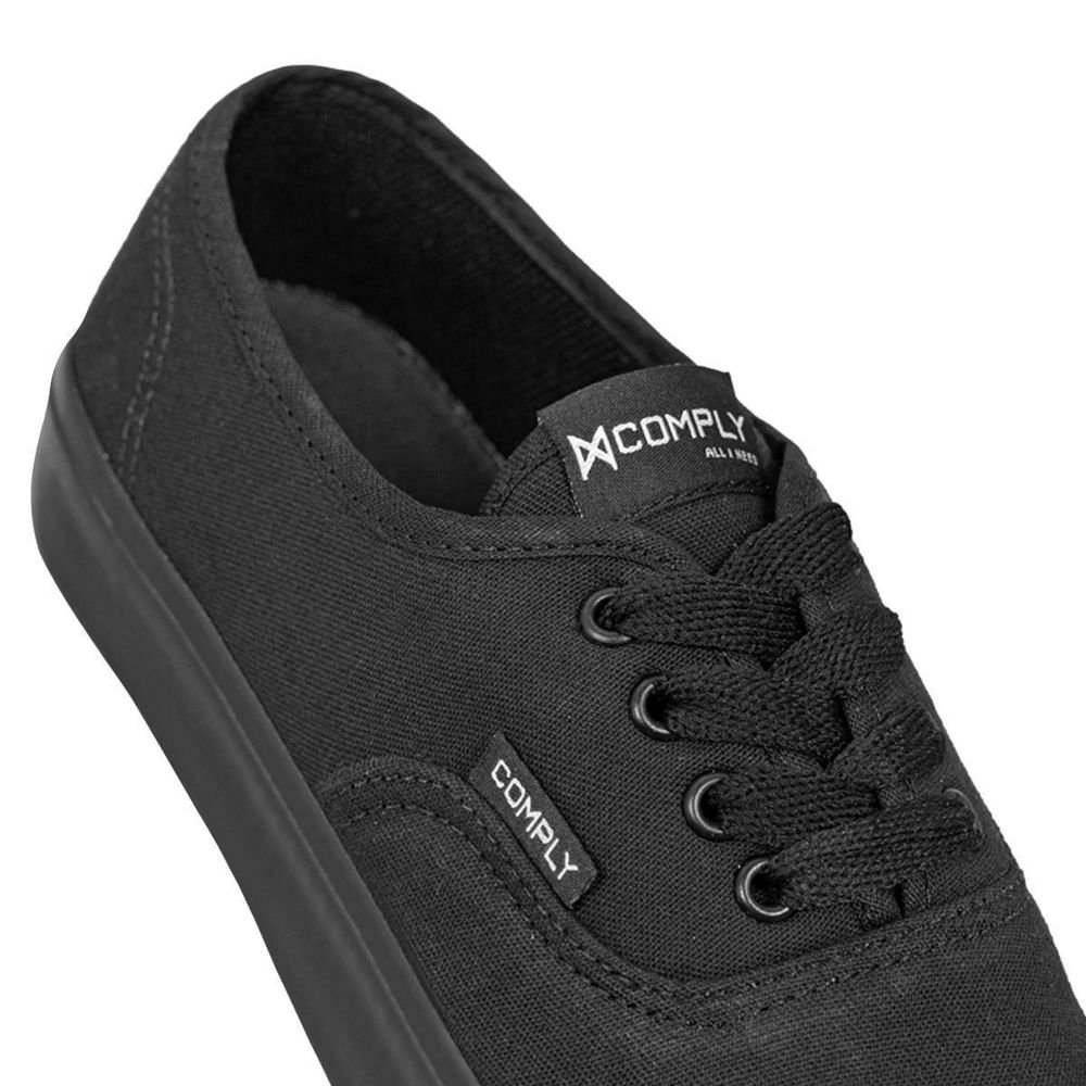 Tênis Comply Race LT Unissex | All Black Preto 6
