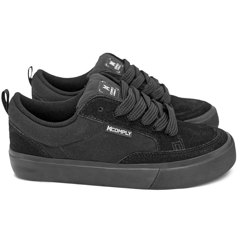 Tênis Comply Unissex Camurça Fat Lace Cave | Preto Preto 3
