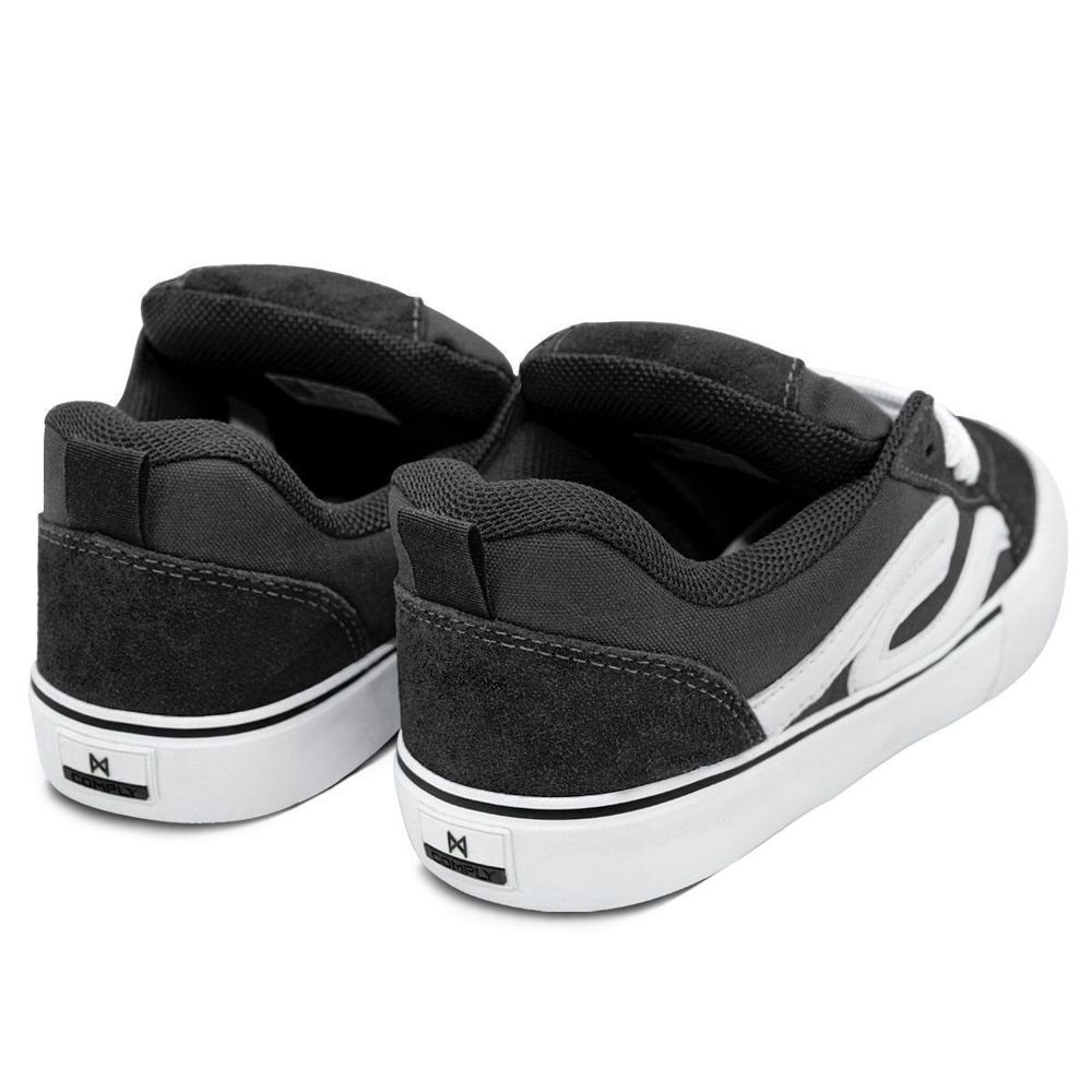Tênis Comply Unissex Camurça Fat Lace Rogue | Preto Branco Preto 4