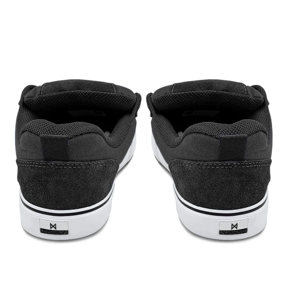 Tênis Comply Unissex Camurça Fat Lace Rogue | Preto Branco Preto 5