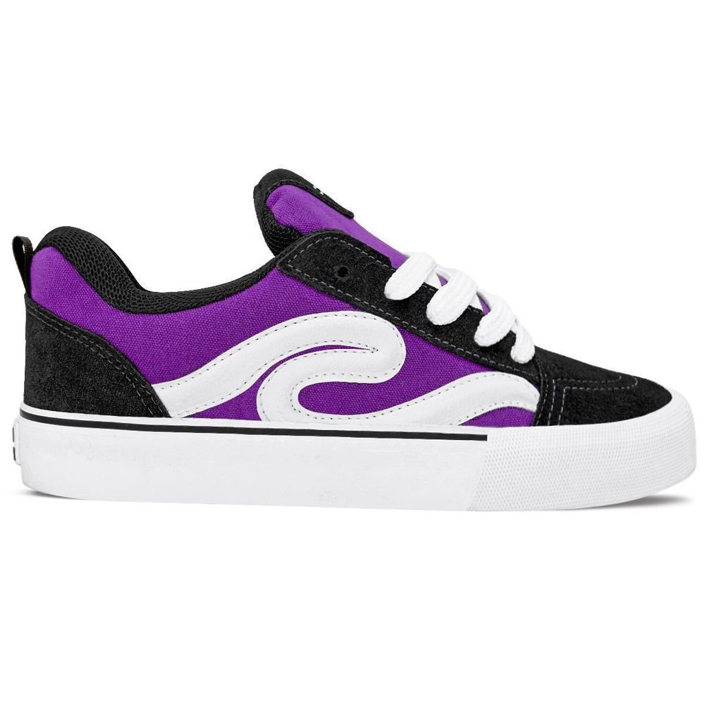 Tênis Comply Unissex Camurça Fat Lace Rogue | Preto Roxo