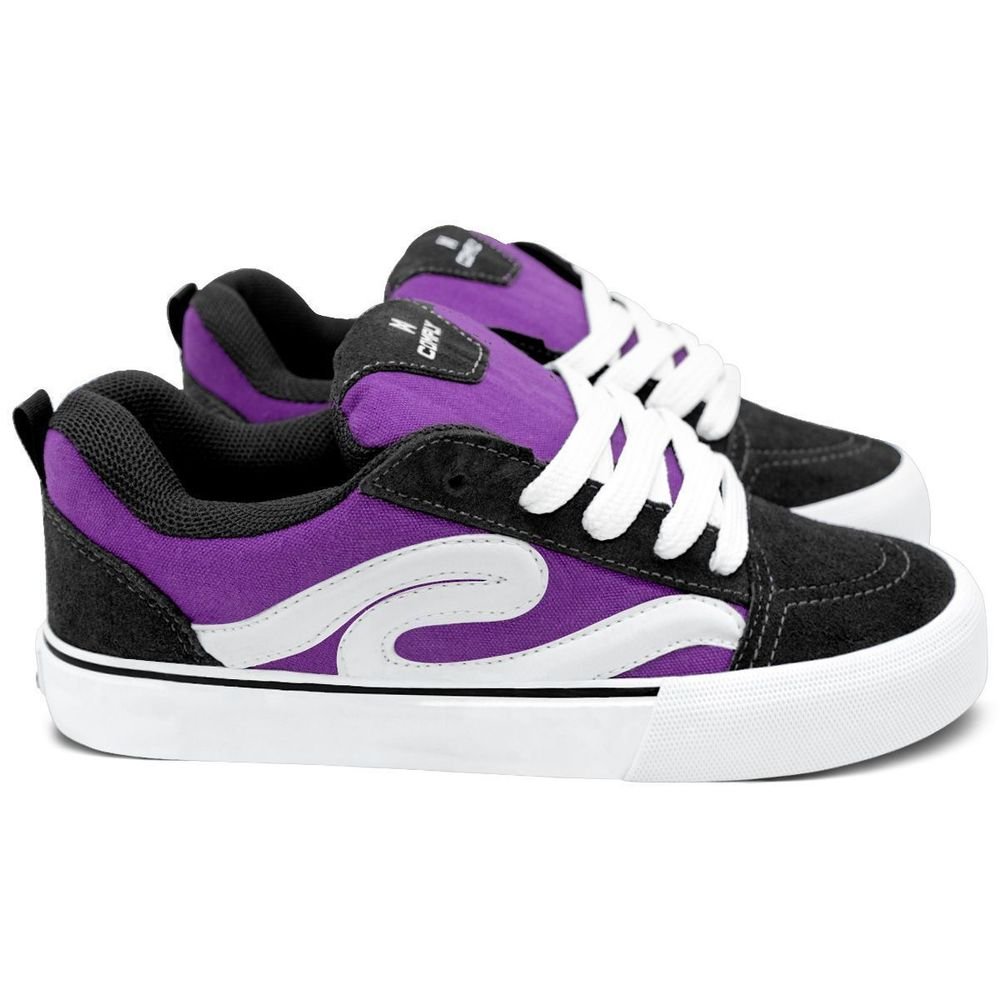 Tênis Comply Unissex Camurça Fat Lace Rogue | Preto Roxo Preto/Roxo 3
