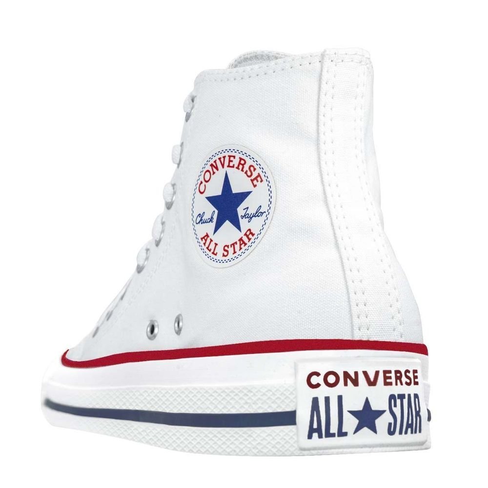 Tênis Converse Chuck Taylor All Star High Infantil | Branco Branco 8