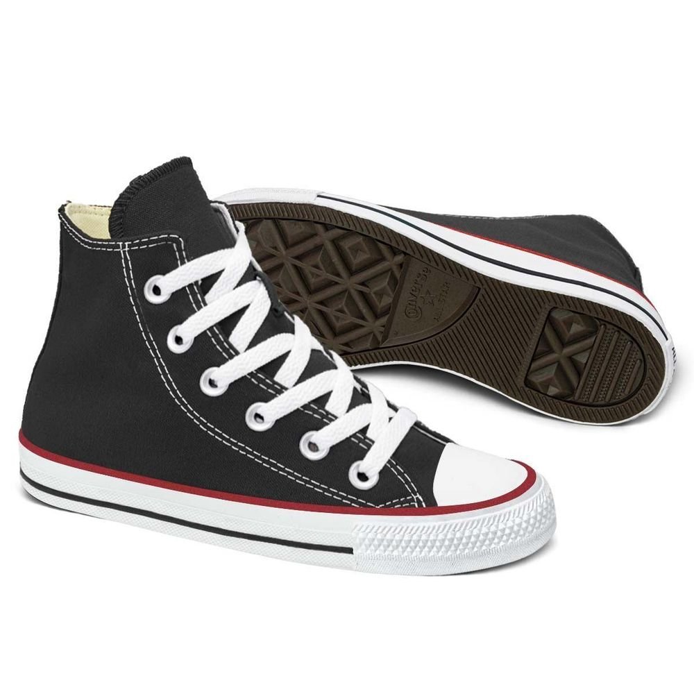 Tênis Converse Chuck Taylor All Star High Infantil | Preto Branco Preto 2