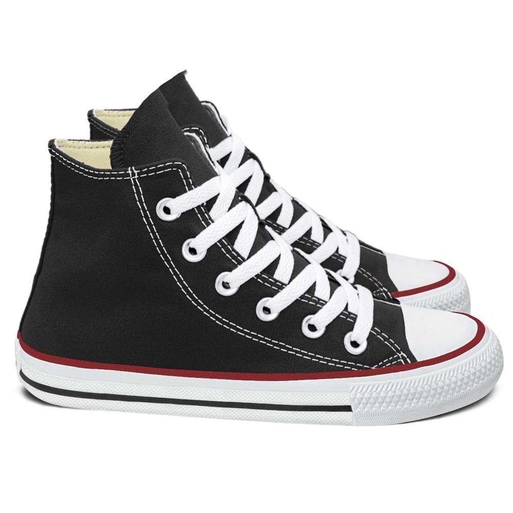 Tênis Converse Chuck Taylor All Star High Infantil | Preto Branco Preto 3